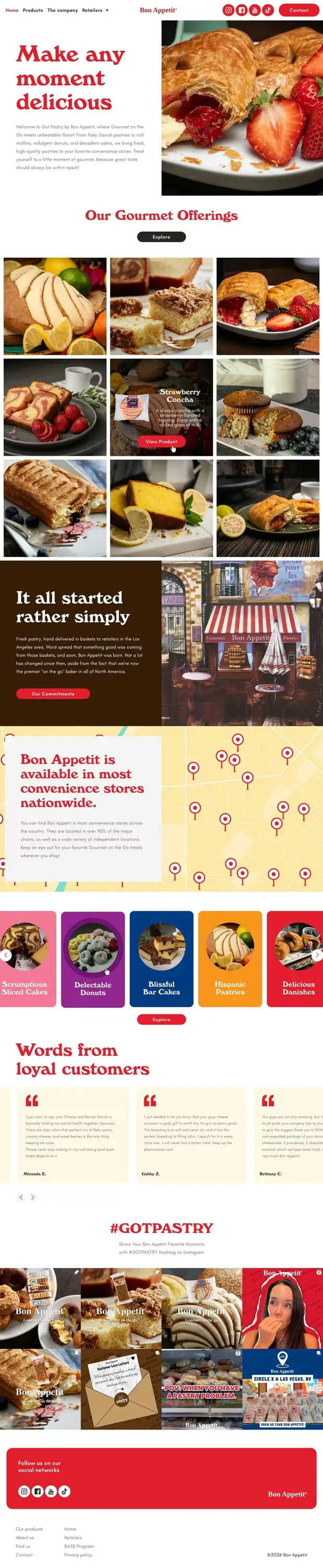 Bon Appetit website by Proxy