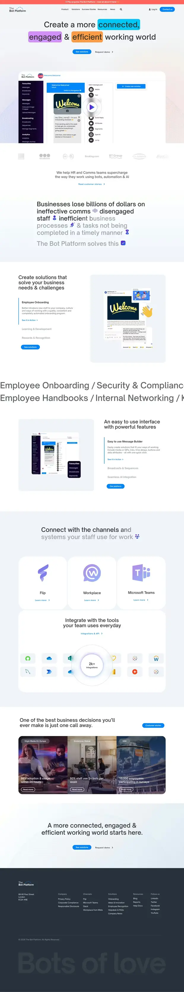 The Bot Platform website by Proxy