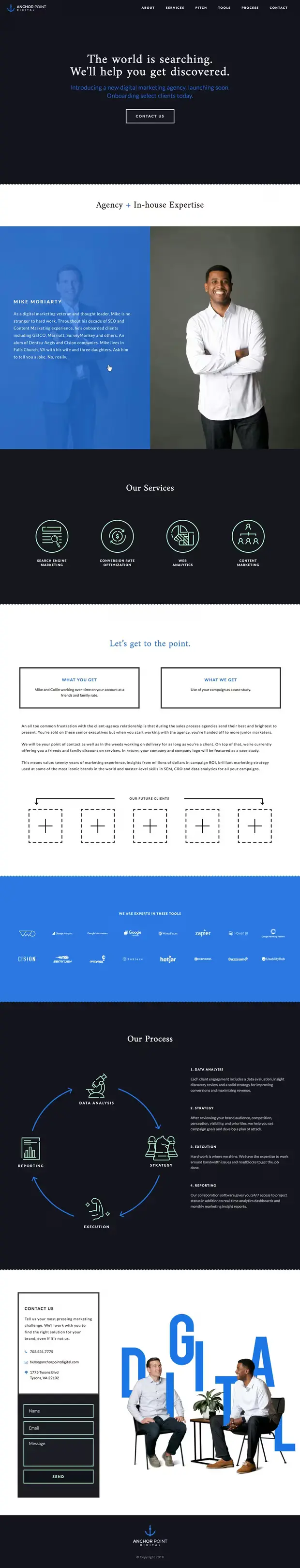 Anchor Point Digital website by Proxy