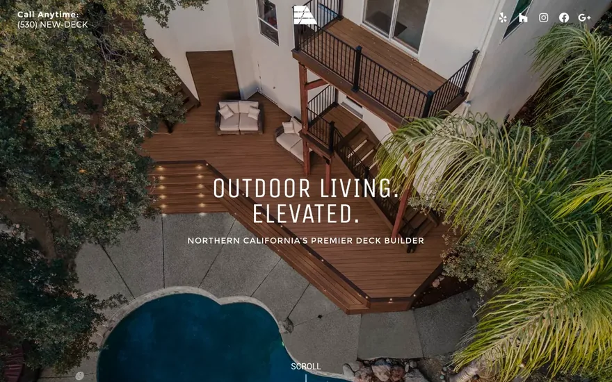 Stone Ridge Decking on WordPress and Elementor